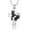 Silver-black, variant on Hummingbird Cremation Urn Necklace for Ashes Cross Urn Necklace Cremation Jewelry Urn Keepsake Flower Ashes Pendant