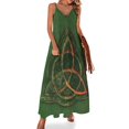 thumbnail image 1 of Nuevo Libro de las Sombras - Vestido sin mangas con diseño de Triquetra encantada ropa mujer verano Falda de verano para mujer Vestido de mujer, 1 of 7