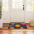 thumbnail image 3 of Yayeee Doormat for Indoor Entrance 32" x 20" Non Slippery Floor Rug, Futuristic Circles, 3 of 8