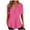 Pink, variant on Fesfesfes Womens Shirts Women's Fashion Comfortable Casual Round Neck Color Button Blouse Womens Short Sleeve Tops XL(US:10)