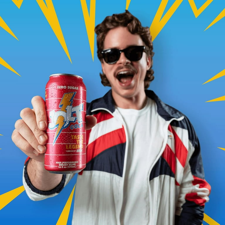 Jolt Cola, High Caffeine Soda, 16oz Cans, 12-Pack - Walmart.com