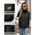 thumbnail image 4 of Ounisa Womens Fuzzy Fleece Vest Sleeveless Button Down Fall Sherpa Jacket Winter Warm Old Money Outerwear with Pockets, 4 of 6
