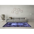 thumbnail image 3 of Ahgly Company Indoor Square Abstract Blue Contemporary Area Rugs, 8' Square, 3 of 4