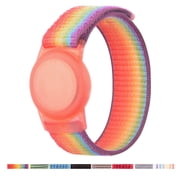 LEIPUMART Wristband for Airtag Kids, GPS Bracelet for Kids Compatible with Apple Air Tag, Nylon Watch Band Tracker Case Strap Holder Accessories for Toddler Child Adult, Anti-Lost