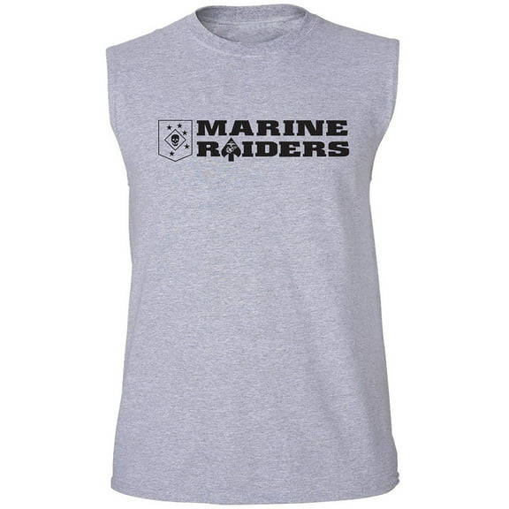 Marine Raiders Black Ink Adult Sleeveless Tee