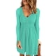 thumbnail image 2 of Vestidos Para Mujer Vestidos de Otoño Casual Otoño Sólido Erógeno Cuello en U Botones Manga Larga Cintura Vestido Odeerbi  ODB132539, 2 of 8