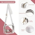 thumbnail image 3 of Kukuzhu Clear Bag Stadium Approved Clear Purse Concert Stadium Clear Crossbody Bag PVC Clear Shoulder Bag Clutch, 3 of 6