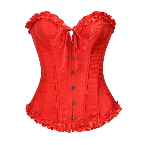 Halloween Under $ 20 Shapers Women Overbust Waist-Shaper Strapless Sweetheart Front Waist Belt Shapers