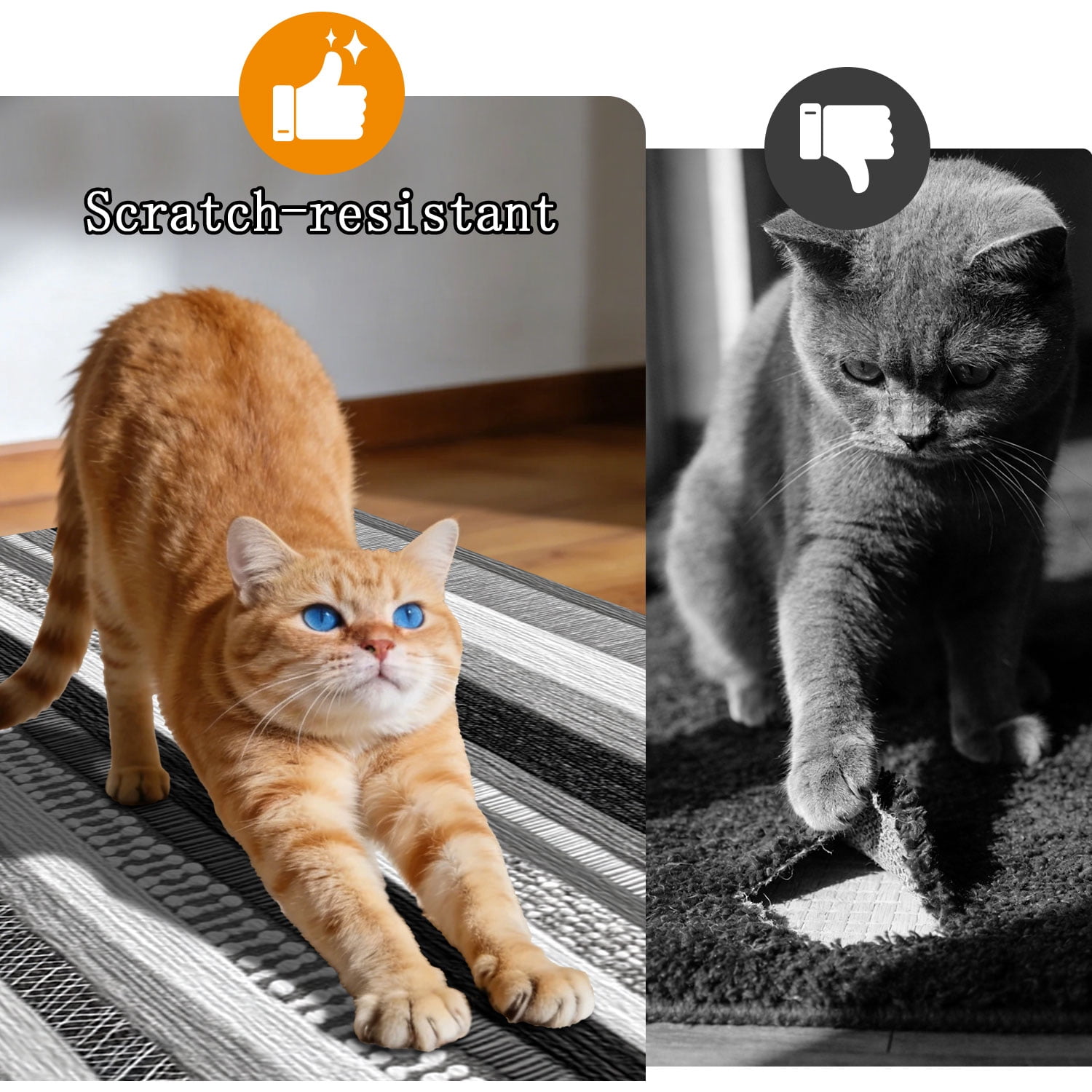 3 Piece Kitchen Rug Set, Non-Slip And Washable, Abstract Pattern Kitchen Hallway Rug, Soft And Comfortable, Suitable For Sinks, Floors, Entrances, Hallways and Bathrooms