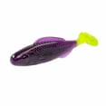 thumbnail image 2 of BaitFuel Saltwater 3in Paddle Tail, Purple Chartreuse, 6pieces Fishing Lures, 2 of 4