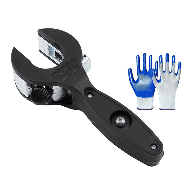 Cortador de Tubos con Trinquete, Cortador Compacto de Tubos 2 en 1 para Espacios Reducidos, Cortador de PVC con Trinquete, Cortador de Tubos de 1/4 In A 7/8 In