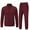 Wine Red, variant on Weilanxin Men's Tracksuits Sweatsuits for Men Set Track Suits 2 Piece Casual Athletic Jogging Warm Up Full Zip Sweat Suits Black L