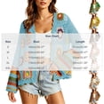 thumbnail image 4 of Otvok Granny Square Hollow Knit Cardigan, Ladies Floral Crochet Open Front Long Sleeve Cropped Boho Casual Outerwear, 4 of 7