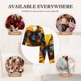 thumbnail image 7 of Haiem Butterfly On Sunflower Pattern Women’s Long-sleeve Sleepwear,Sleepwear Set,2-piece Loungewear Set,Soft PJs Comfy Nightwear with Pockets-X-Large, 7 of 7