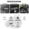 thumbnail image 4 of VOLTZ TOYS Jeep Wrangler Style 24V 2-Seater Kids Ride-On Car Truck, Classic Motorized Off-Road Toy Vehicle with Parent Remote Control, All-Terrain Wheels, Black, 4 of 8