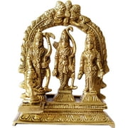 GURU JEE Brass Idol Ram Darbar Statue Lord Rama Laxman Sita Religious Gift Indian Art