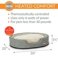 thumbnail image 3 of K&H Pet Products Thermo-Snuggly Sleeper Heated Dog Bed Sage/Tan Medium 26 X 20 X 5.5 Inches, 3 of 10