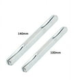 thumbnail image 2 of SENRISE 1/2/5 Pcs Door Handle Spindle Bar Square Strip with Slot Steel 100mm Silver Universal, 2 of 5