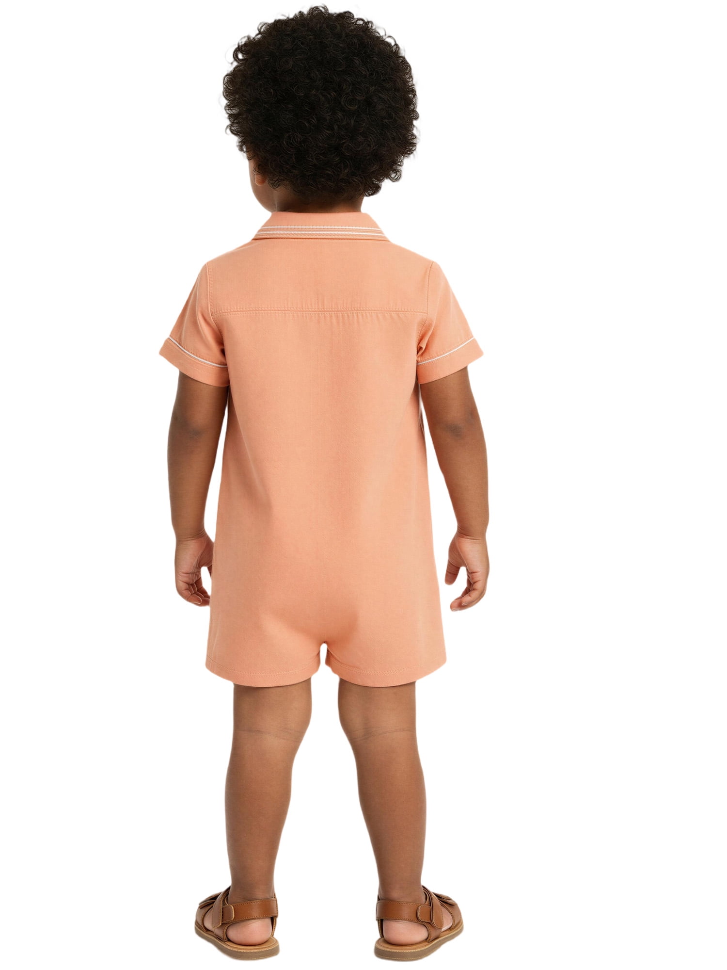 Winnie The Pooh Baby Boy Linen Romper, Sizes 0/3 Months-24 Months