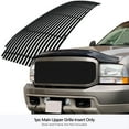 thumbnail image 3 of APS Compatible with Ford Excursion 2000-2004 Main Upper Aluminum Black Horizontal Billet Grille Grill Insert F65790H, 3 of 7