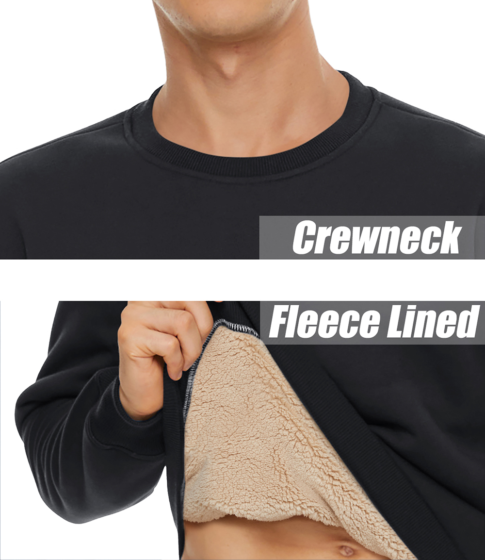 Sweat-shirt Homme TACVASEN - Molleton Chaud, Col Rond, Manches Longues - Pour Sport, Quotidien, Décontracté