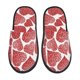 thumbnail image 1 of Fotbe Hearts Pantuflas Peludas para Mujer con Estampado, Zapatillas de Peluche, Zapatos de Invierno para Casa, Uso Interior y Exterior-Large, 1 of 8