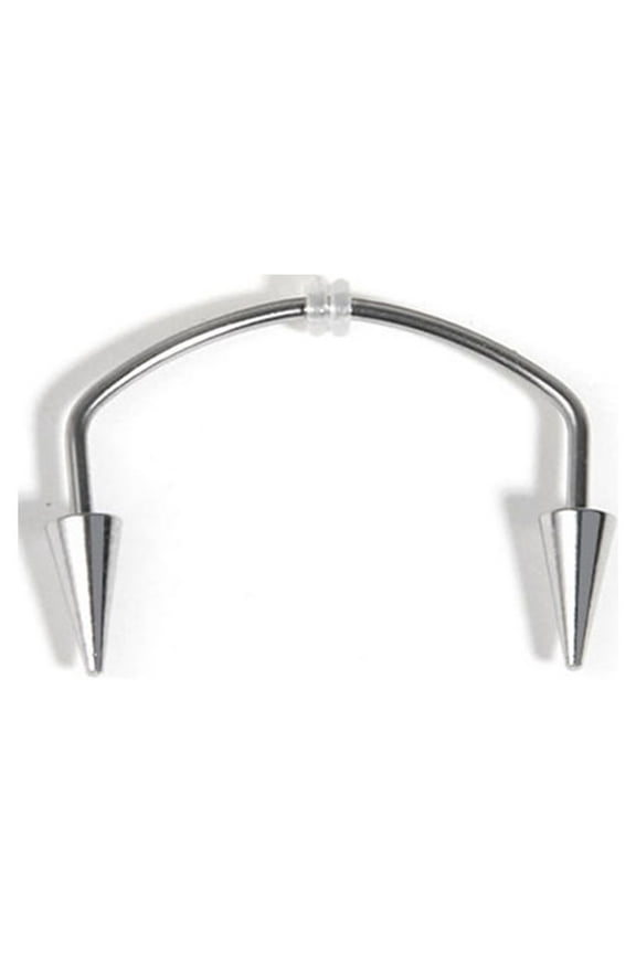 Stainless Steel Lip Teeth Piercing Tooth C-Shape Lips Hoop Rings for Vampire Teeth Dec