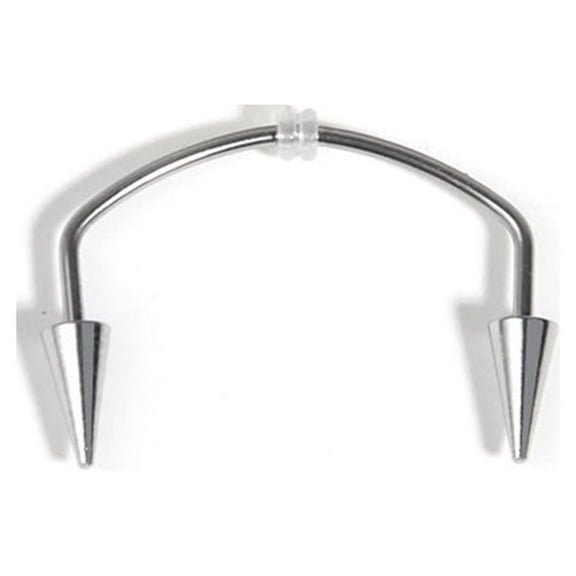 Stainless Steel Lip Teeth Piercing Tooth C-Shape Lips Hoop Rings for Vampire Teeth Dec