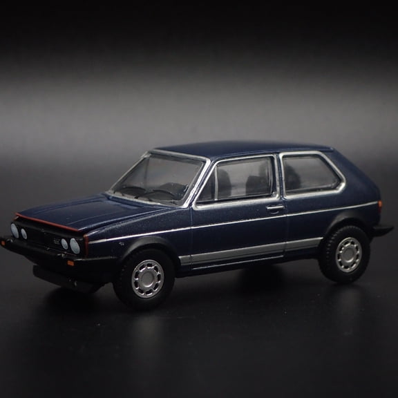 Open Box 1983 83 VW VOLKSWAGEN GOLF GTI MK1 BLUE 1:64 SCALE DIORAMA DIECAST MODEL CAR