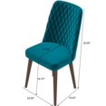 thumbnail image 4 of Katie Mid-Century Modern Velvet Dining Chair (Set of 2), 4 of 10