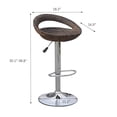 thumbnail image 3 of Babyroom Chaises de Bar Réglables Hydrauliques Lot de 2, 3 of 3