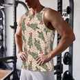 thumbnail image 5 of Rateoe Cowboy Christmas Trees Pattern Sleeveless Gym Shirt Muscle Tee Breathable Workout Shirt Slim-Fit Tank Quick Dry Fit Muscle Tank Top Bodybuilding Sleeveless T Shirt-Large, 5 of 7