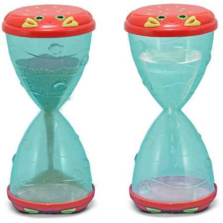 Melissa & Doug Sunny Patch Clicker Crab Hourglass Sand and Water Sifter and Funnel Toy