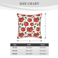thumbnail image 4 of Xecao Hand Drawn Tomatoes Print Soft Velvet Decorative Throw Pillow Covers, Square Cushion Cases for Bed, Sofa, Living Room, Car, and Indoor Outdoor Use-20"x20", 4 of 8