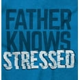 thumbnail image 2 of Funny Father Knows Stressed Pun Men's Graphic T Shirt Tees Brisco Brands X, 2 of 6