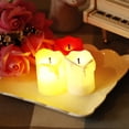 thumbnail image 4 of CIMAXIC Wedding Creative LED Simulation Candle Multicolor Lamp Luminous Tea Light Home Wedding Birthday Party Decoration Battery Powered (Random Color),1.97"X1.42"X1.42", 4 of 4