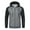 Black Contrast Dark Grey, variant on Weilanxin Men's Color Block Pullover Fleece Hoodie Casual Hooded Sweatshirts Tops Full Zip Jacket with Pocket Athletic Hoodies For Men Black Contrast Dark Grey M