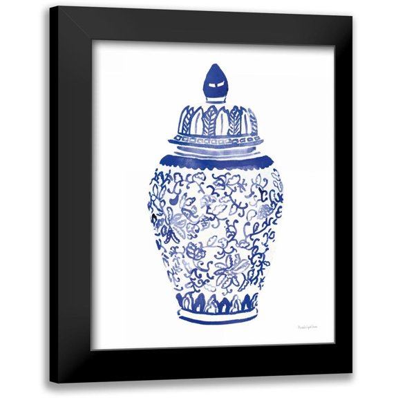 Charro, Mercedes Lopez 12x14 Black Modern Framed Museum Art Print Titled - Ginger Jar II