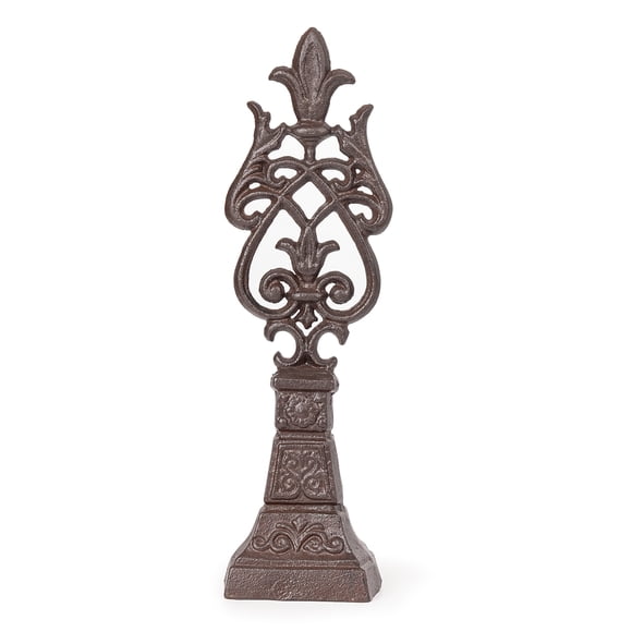 Sungmor Estatuas de Diseño Decorativo de Arabesco de Hierro Fundido Vintage, Escultura de Escritorio Rústica de Alta Resistencia, Decoración Del Hogar para Repisa de Chimenea, Decoración de Granja