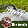 thumbnail image 6 of Dethatching Rake,Iron Rake for Gardening and Weeding,Carbon Steel Garden Weeding Rake,Detachable Gardening Hand Weeder Puller Tool,5/6/7/8 Teeth Carbon Steel Garden Weeding Rake, 6 of 8