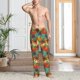 thumbnail image 2 of Balery Colorful Hawaii Palms Pantalones de pijama para hombre, pijama ultraligero, pantalón de descanso-Small, 2 of 6