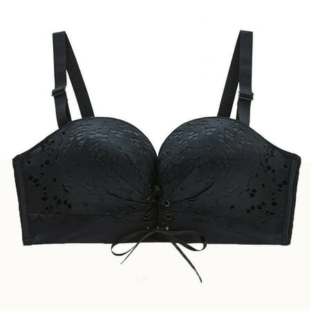 - Sexy Women Lace Bra Multiway Strapless Bra Boost Push up Plunge Thick Padded Bra Lingerie Underwear Bralette