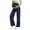 Navy, variant on dmqupv Maternity Pants For Women Maternity Trousers Women's Wide Leg High Waist Stretch Pregnancy Trousers For Work Trousers With Pockets Black,Size for L
