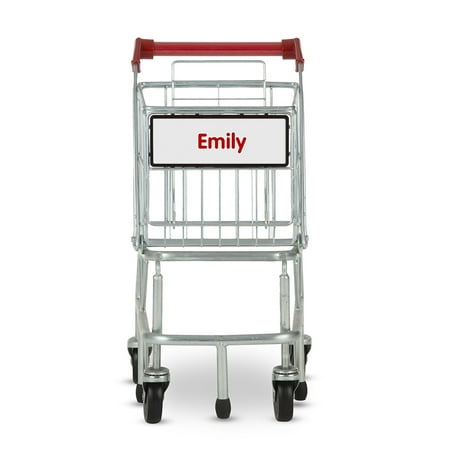 Melissa & Doug Personalized Toy Shopping Cart with Sturdy Metal