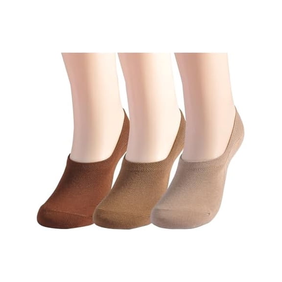 Eryueer No Show Socks Womens Non Slip Low Cut Socks Low Thin Ankle Footies Invisible Liner 3/6 Pairs