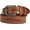 Brown, variant on Vintage Stitched Leather Belt, Casual Distressed Jean Belt for Men, Full Grain Leather