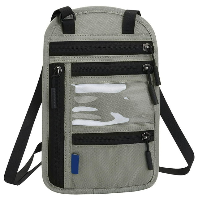 SIfdSeng Get it Fast Multi Functional Passport Bag Rfid Crossbody Single Shoulder Storage Bag Overseas Document Protective Cover