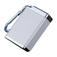 thumbnail image 2 of Ashtray Portable With Lid, Ashtray Pocket Key Chain, Ashtray To The Test Odors, Container Light Ash, Metal Leak-proof, Mini Trash Can For Outdoor Use, Camping -Silver, 2 of 6