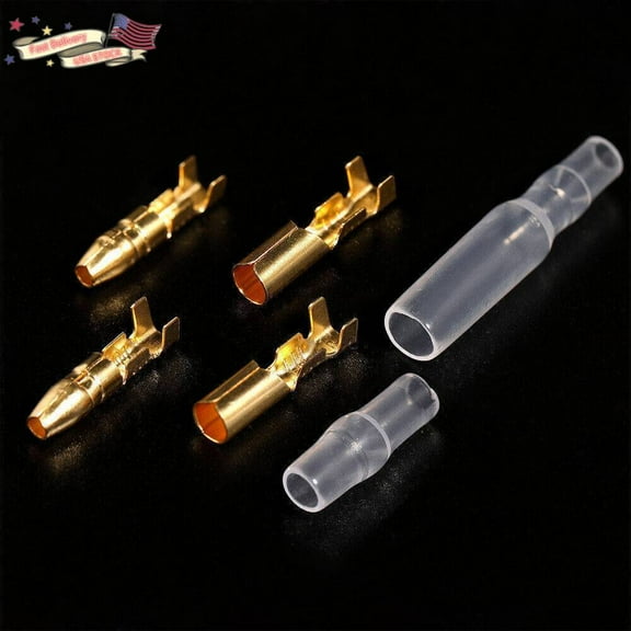 200PCS 4.0mm Insulated Bullet Terminals Female Male Crimp Wire Cable Connectors