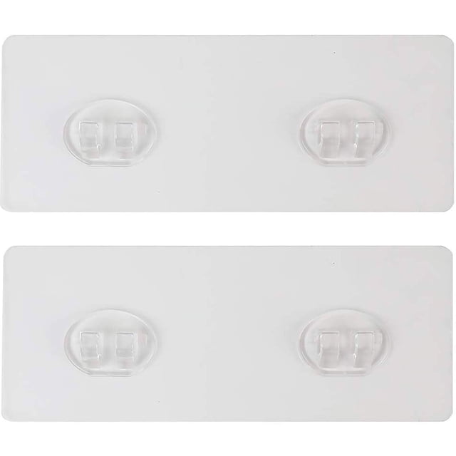Pegatinas adhesivas de repuesto para carrito de ducha Jovware, 2 ganchos